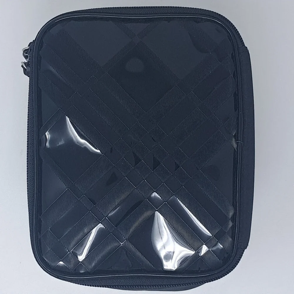 Burberry Fragrances Black  Zip Travel Pouch Toiletry Makeup Bag Small